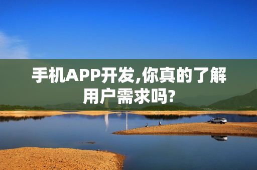 手机APP开发,你真的了解用户需求吗? 手机APP开发,你真的了解用户需求吗?