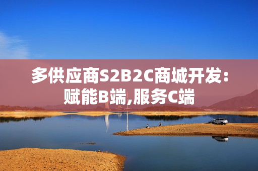 多供应商S2B2C商城开发:赋能B端,服务C端