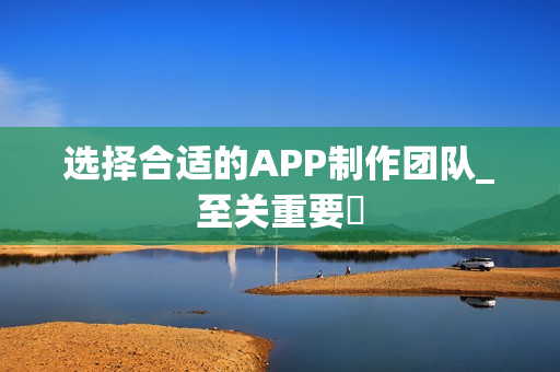 选择合适的APP制作团队_至关重要‌