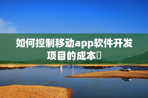 如何控制移动app软件开发项目的成本‌