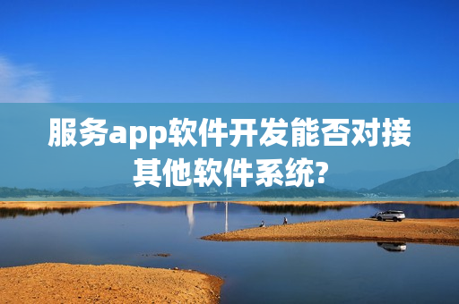 服务app软件开发能否对接其他软件系统?