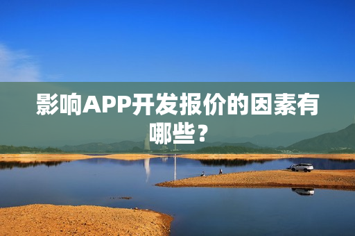 影响APP开发报价的因素有哪些？