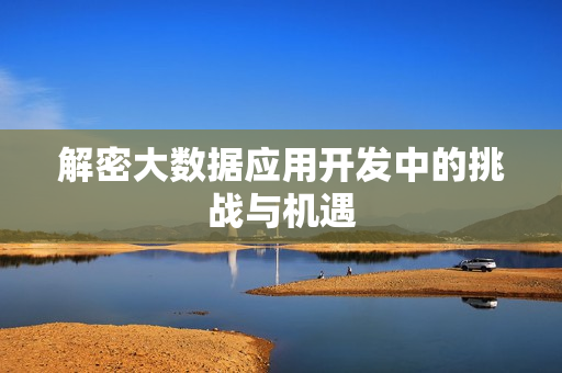 解密大数据应用开发中的挑战与机遇