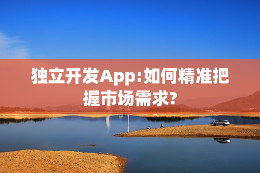 独立开发App:如何精准把握市场需求?