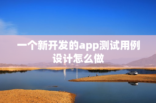 一个新开发的app测试用例设计怎么做