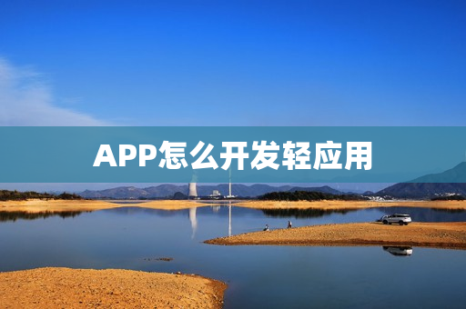 APP怎么开发轻应用 APP怎么开发轻应用