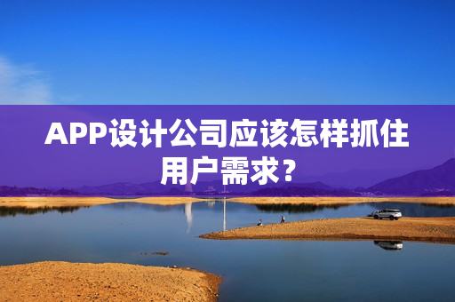 APP设计公司应该怎样抓住用户需求？