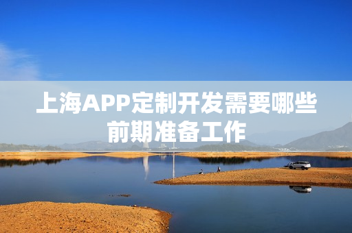 上海APP定制开发需要哪些前期准备工作