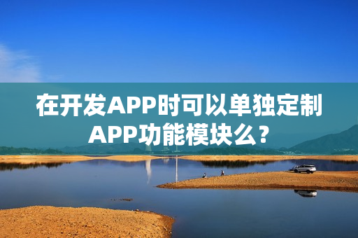 在开发APP时可以单独定制APP功能模块么？