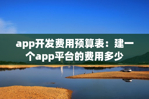 app开发费用预算表：建一个app平台的费用多少
