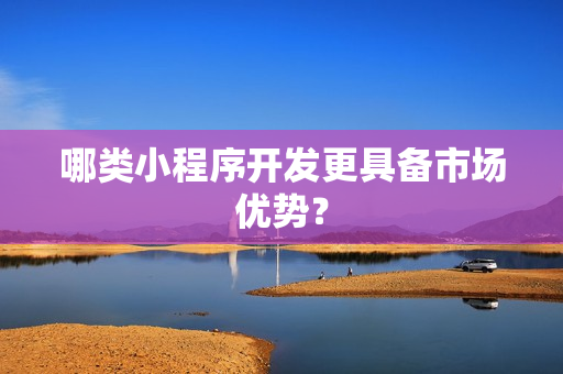 哪类小程序开发更具备市场优势? 哪类小程序开发更具备市场优势?