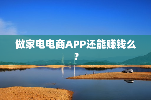 做家电电商APP还能赚钱么？