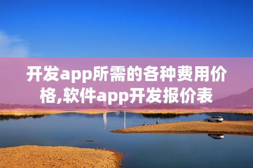 开发app所需的各种费用价格,软件app开发报价表