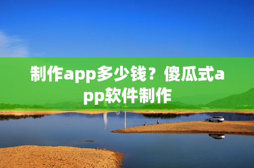制作app多少钱？傻瓜式app软件制作