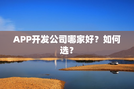 APP开发公司哪家好？如何选？