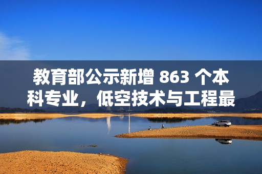 教育部公示新增 863 个本科专业，低空技术与工程最热门