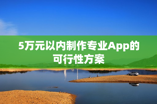 5万元以内制作专业App的可行性方案