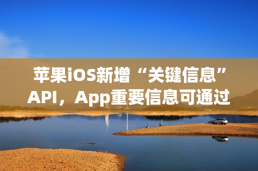 苹果iOS新增“关键信息”API，App重要信息可通过短信直达iPhone