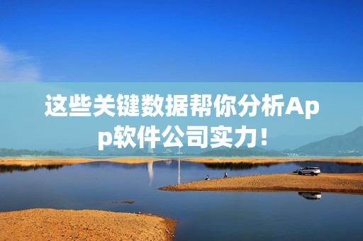 这些关键数据帮你分析App软件公司实力！