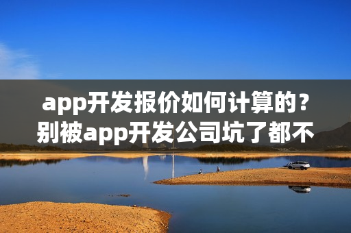 app开发报价如何计算的？别被app开发公司坑了都不知道