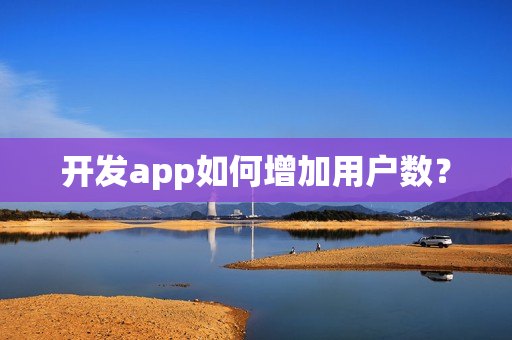 开发app如何增加用户数？