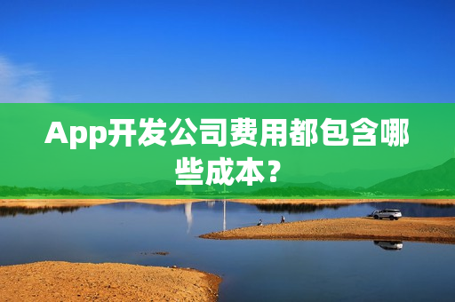 App开发公司费用都包含哪些成本？