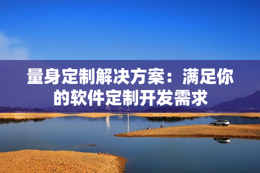 量身定制解决方案：满足你的软件定制开发需求