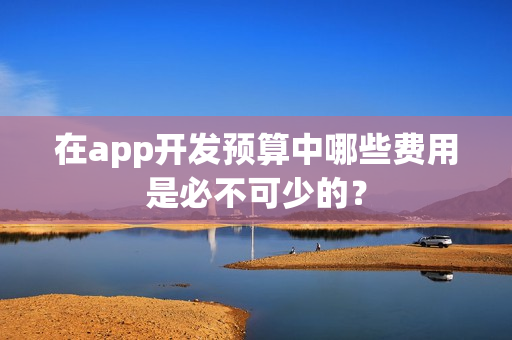 在app开发预算中哪些费用是必不可少的？