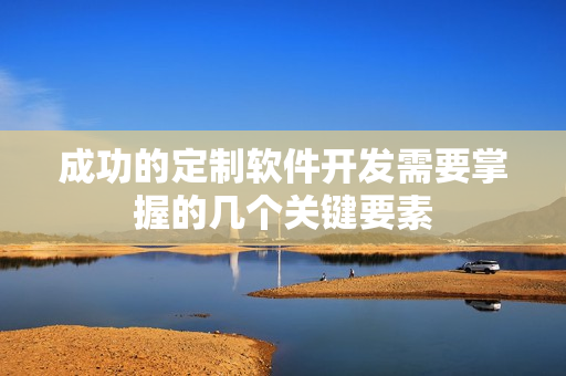 成功的定制软件开发需要掌握的几个关键要素