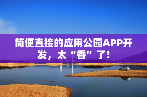 简便直接的应用公园APP开发，太“香”了！