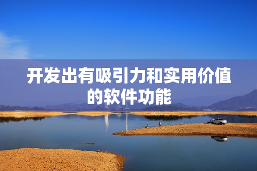 开发出有吸引力和实用价值的软件功能