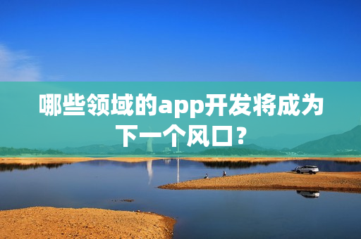 哪些领域的app开发将成为下一个风口？