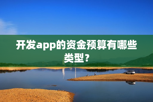 开发app的资金预算有哪些类型？