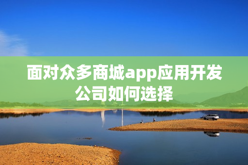 面对众多商城app应用开发公司如何选择