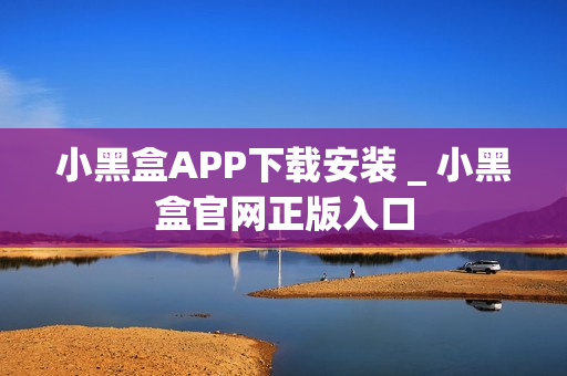 小黑盒APP下载安装 _ 小黑盒官网正版入口