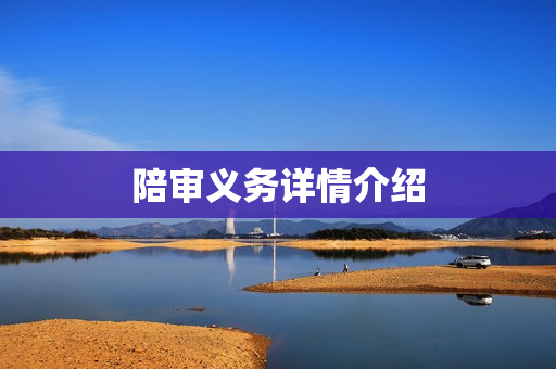 陪审义务详情介绍