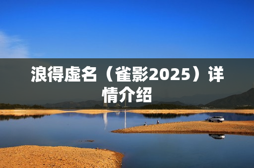 浪得虚名（雀影2025）详情介绍