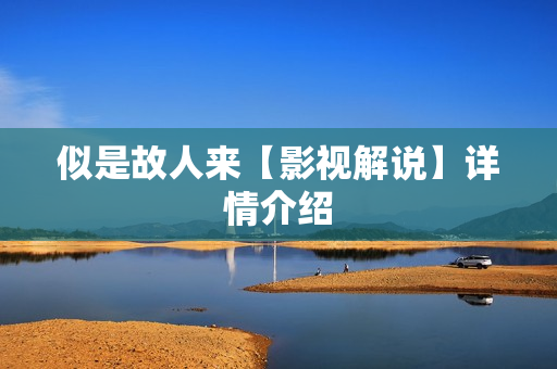 似是故人来【影视解说】详情介绍