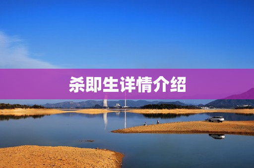 杀即生详情介绍