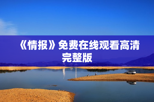 《情报》免费在线观看高清完整版