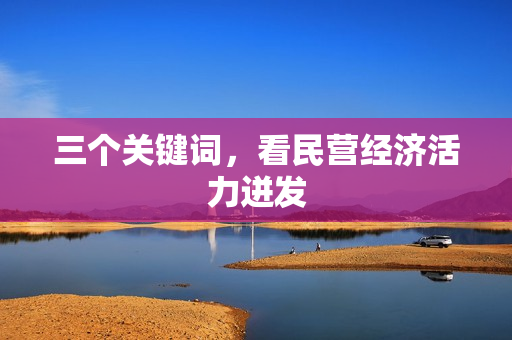 三个关键词,看民营经济活力迸发 三个关键词,看民营经济活力迸发