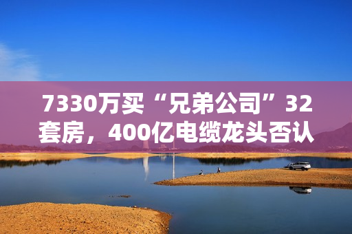 7330万买“兄弟公司”32套房，400亿电缆龙头否认利益输送