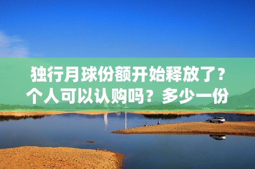 独行月球份额开始释放了？个人可以认购吗？多少一份？成本多少？(独行月球演员表)
