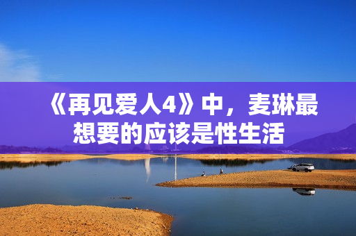 《再见爱人4》中，麦琳最想要的应该是性生活