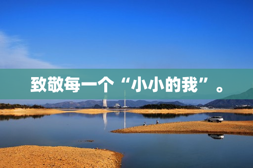 致敬每一个“小小的我”。