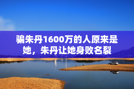 骗朱丹1600万的人原来是她，朱丹让她身败名裂