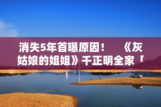 消失5年首曝原因！　《灰姑娘的姐姐》千正明全家「遭经纪人诈骗」