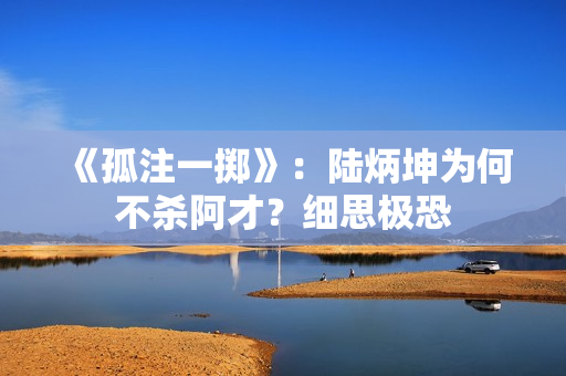 《孤注一掷》：陆炳坤为何不杀阿才？细思极恐