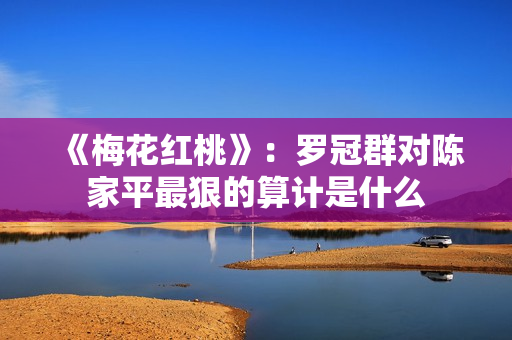 《梅花红桃》：罗冠群对陈家平最狠的算计是什么