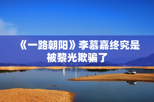《一路朝阳》李慕嘉终究是被黎光欺骗了 《一路朝阳》李慕嘉终究是被黎光欺骗了